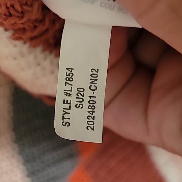 Madewell Striped Grandfield Tie-Strap Sweater Tank - 2x - Picture 6 of 6